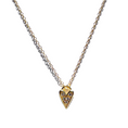 Load image into Gallery viewer, Bright Heart Pendant in 14K White or Yellow Gold Necklace - 18"
