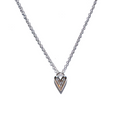 Load image into Gallery viewer, Bright Heart Pendant in 14K White or Yellow Gold Necklace - 18"
