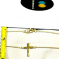 Load image into Gallery viewer, Incredible Chic 14k Gold Cross: Tiny Cross Necklace, Dainty Necklace, Ideal Gift for Her - 18"
